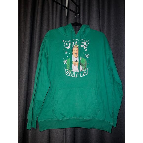 Ugly Christmas Sweater Xmas Sweatshirt Crewneck Size XL Hoodie Elf - Picture 1 of 3